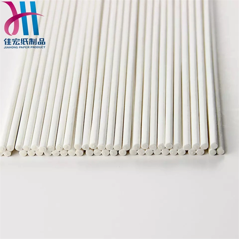 Custom White Food Grade Biodegradable Paper Lollipop Sticks
