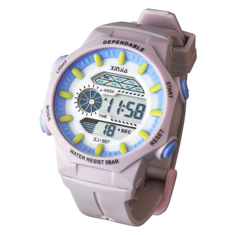 Fresh Colour Unisex Digital Water Resistant  Wrist Watch
