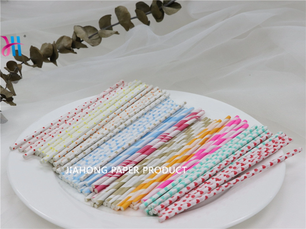 Wholesale colorful printed stripe paper lollipop sticks suppliers