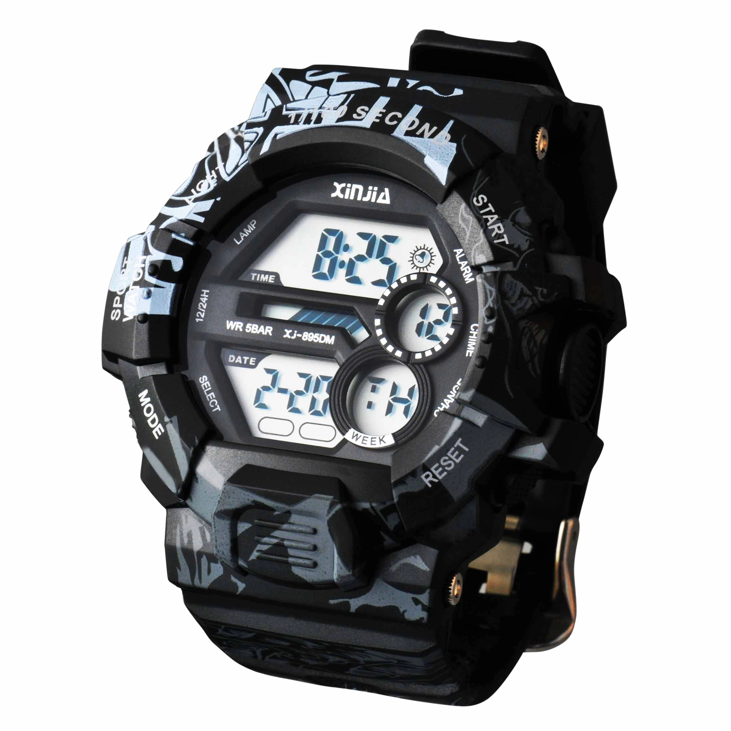 Camouflage Series Unisex Waterproof Digital Wrist Watch