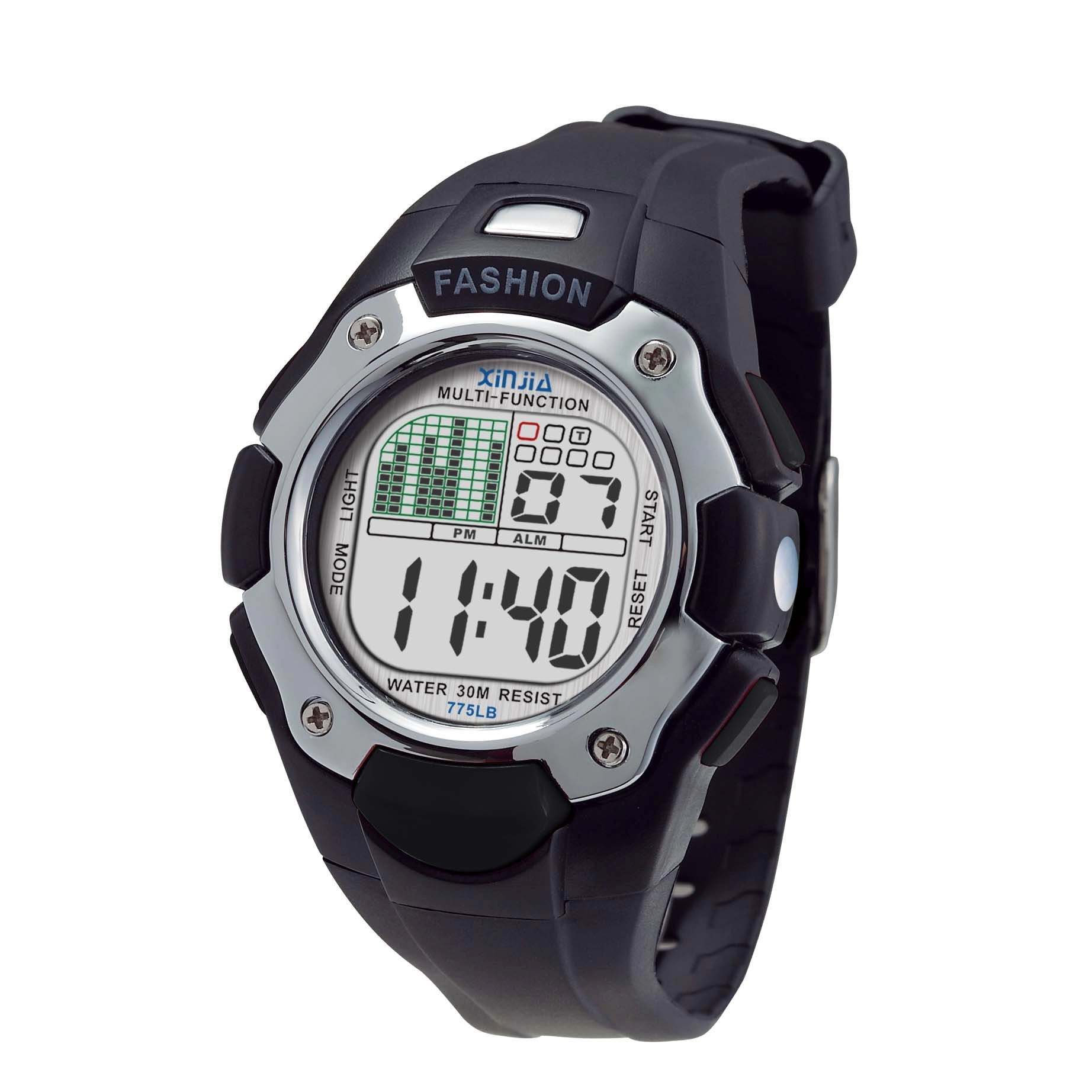 Fashione Flashing Light Water Resistant Sport Wrist Watch