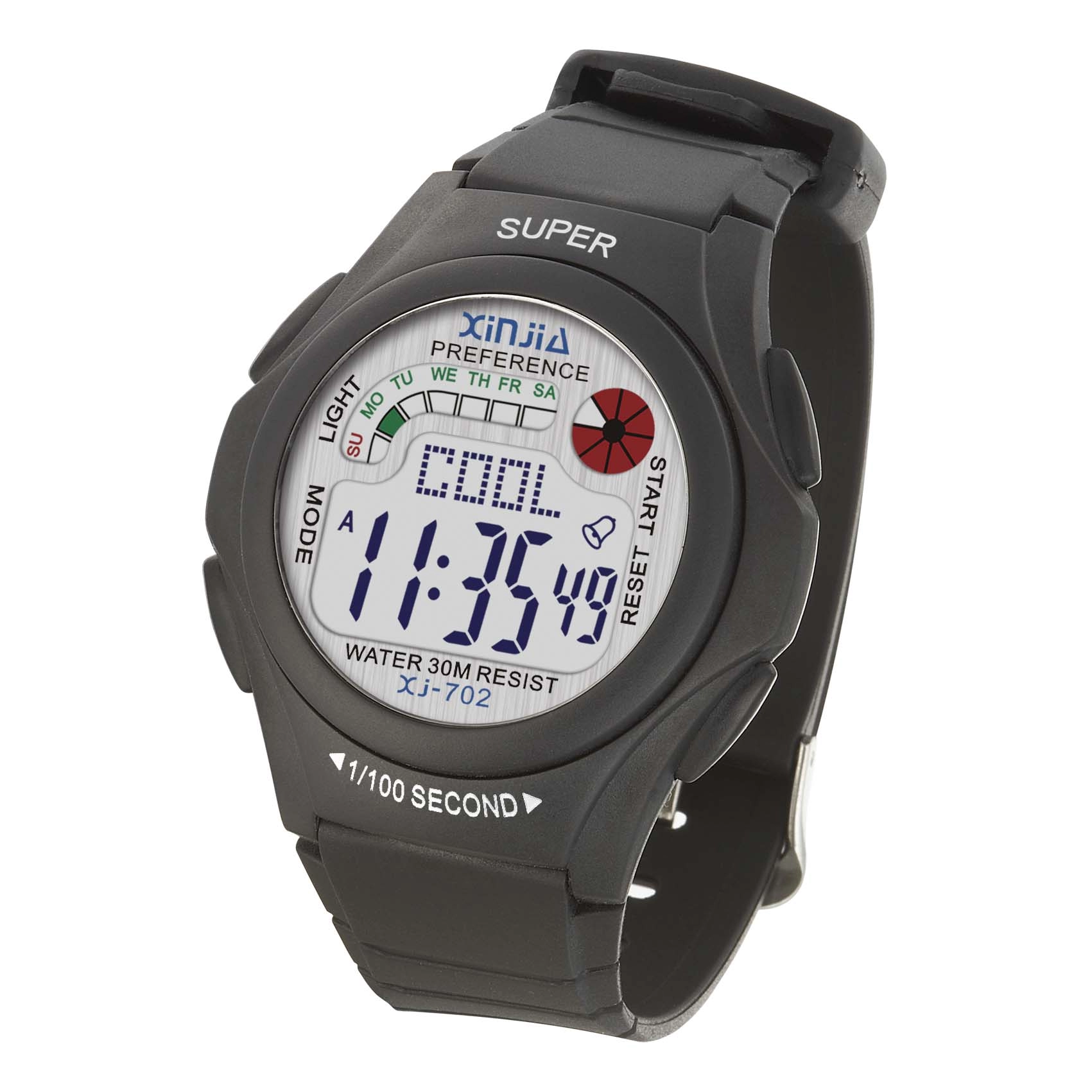 Round Super Series Digital Water Resistant Wrist Watch