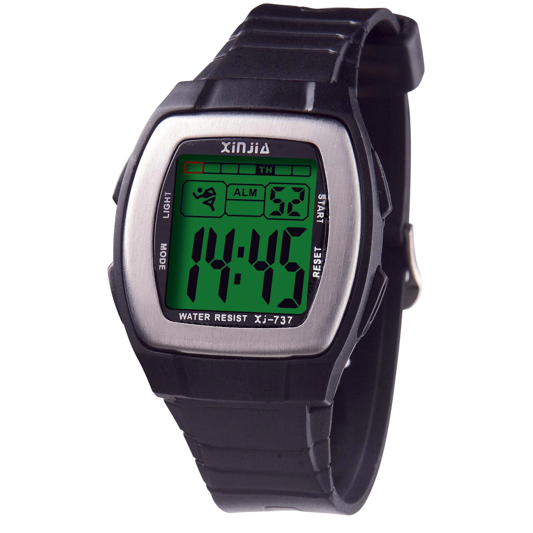 Promotion Xinjia Black Square Digital Water Resistant Wrist Watch