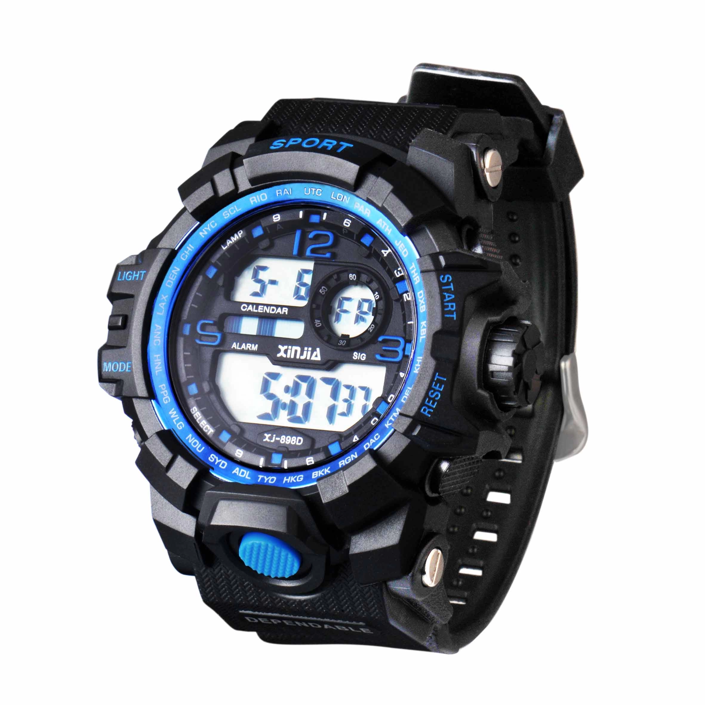 Promotional Black Mens Waterproof Digital Wrist Watch