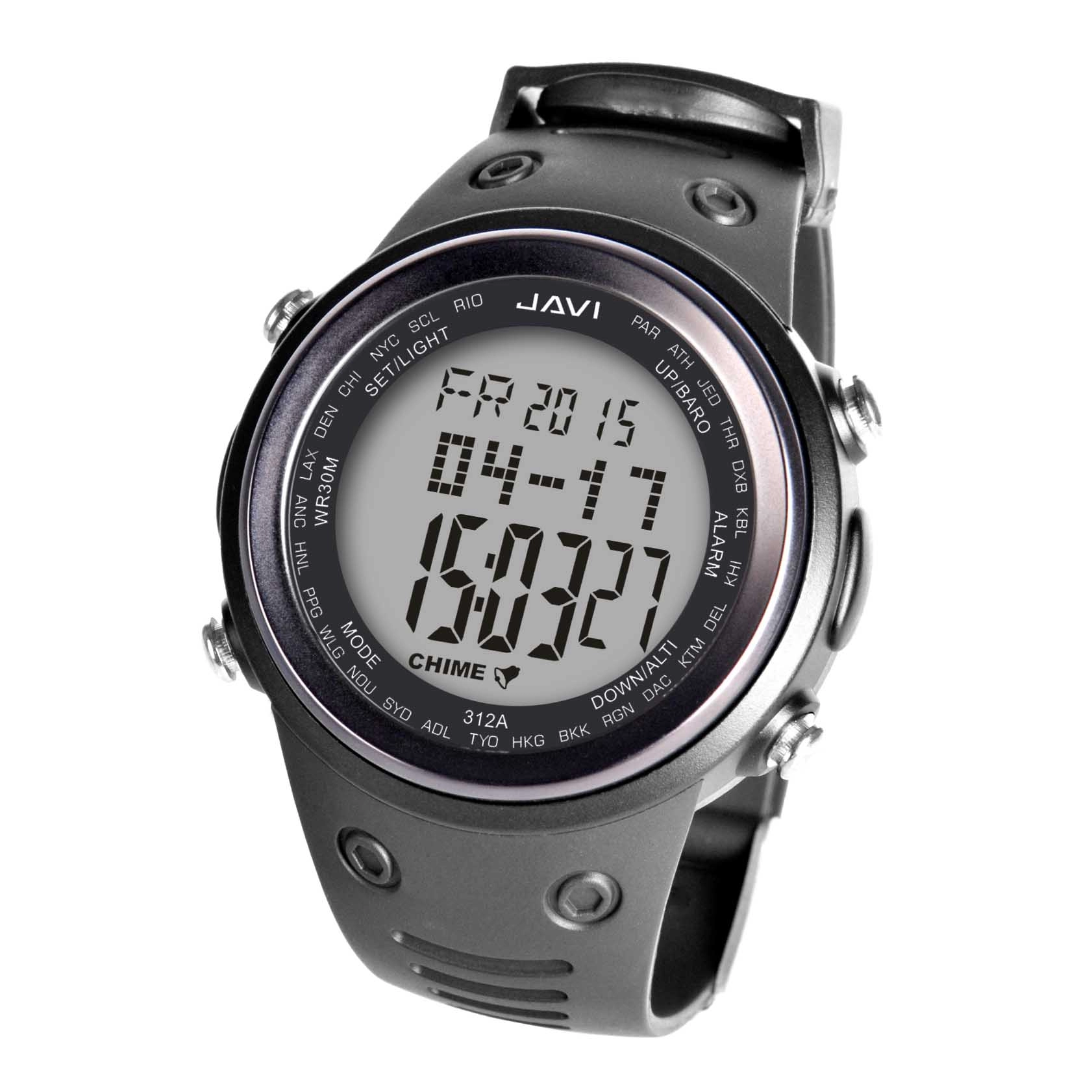 Altitude & Temperature Multi-function Mens Countdown Wrist Watch