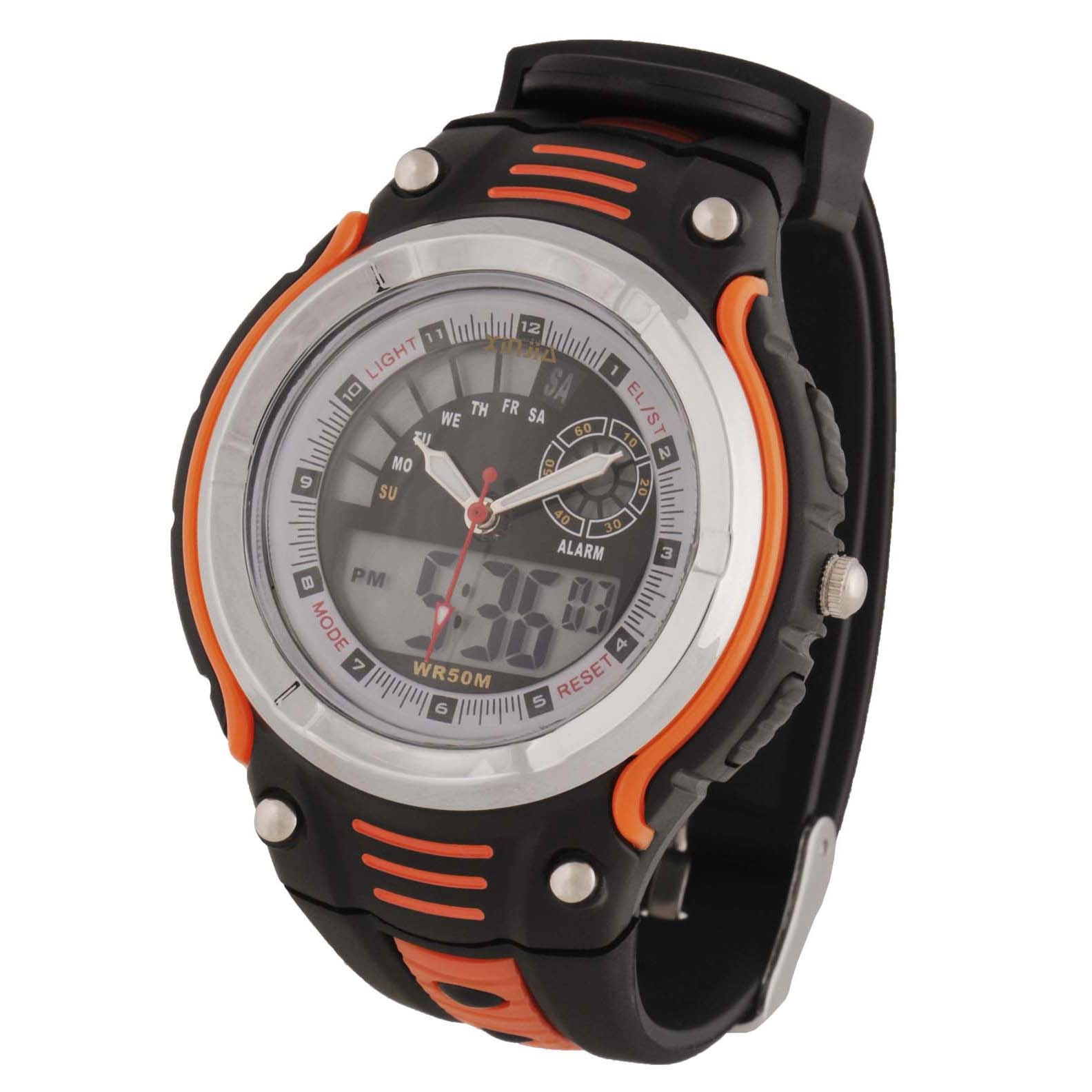 Quartz Analog Digital Water Resistant Wrist Watch