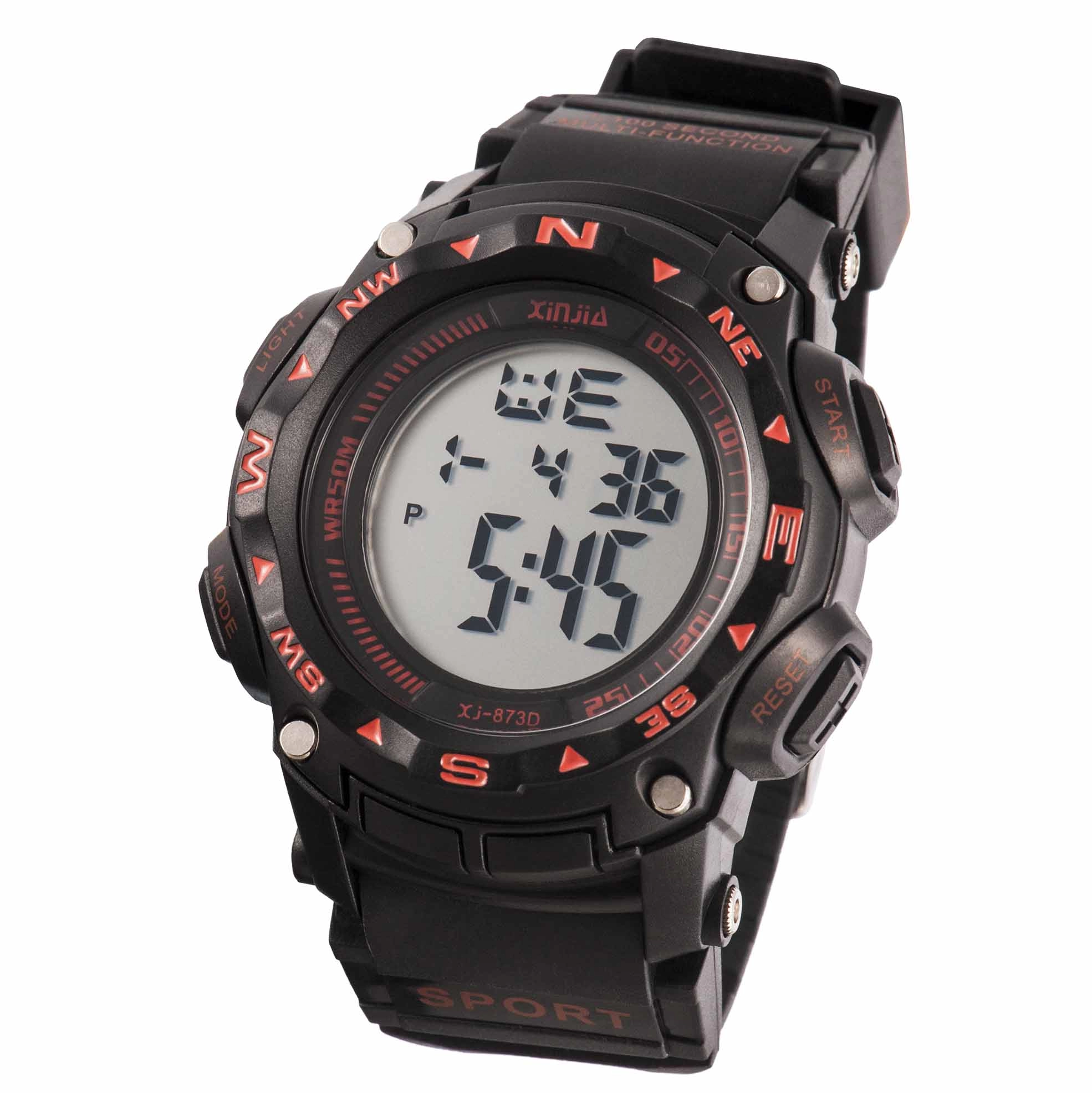 Black Teenagers Waterproof Digital Wrist Watch