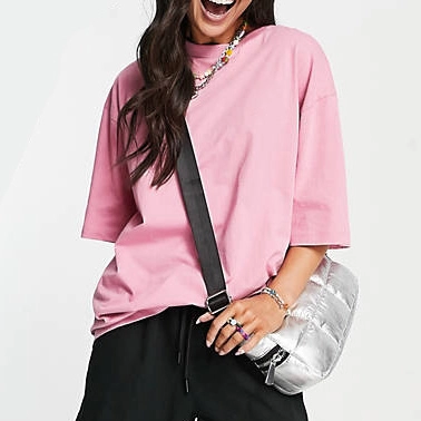 Custom Logo Pink T Shirts Unisex