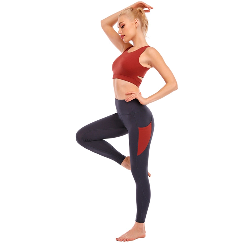 Customized Fitness Yoga Set With Pockets