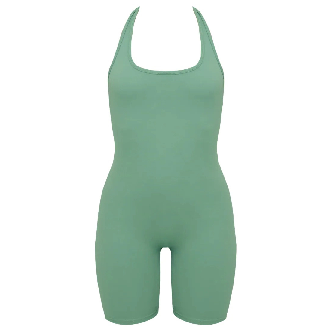 Washed Green Yoga Fitness Bodysuits