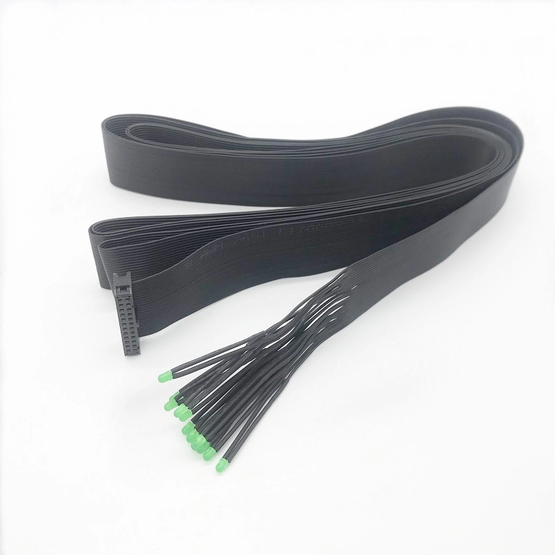 24 Pin IDC Black Ribbon Cable 3m To Vishay LED Light ×12