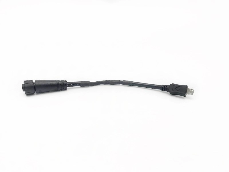 Circular Standard Size 2 Pin Connector To Micro USB Cable