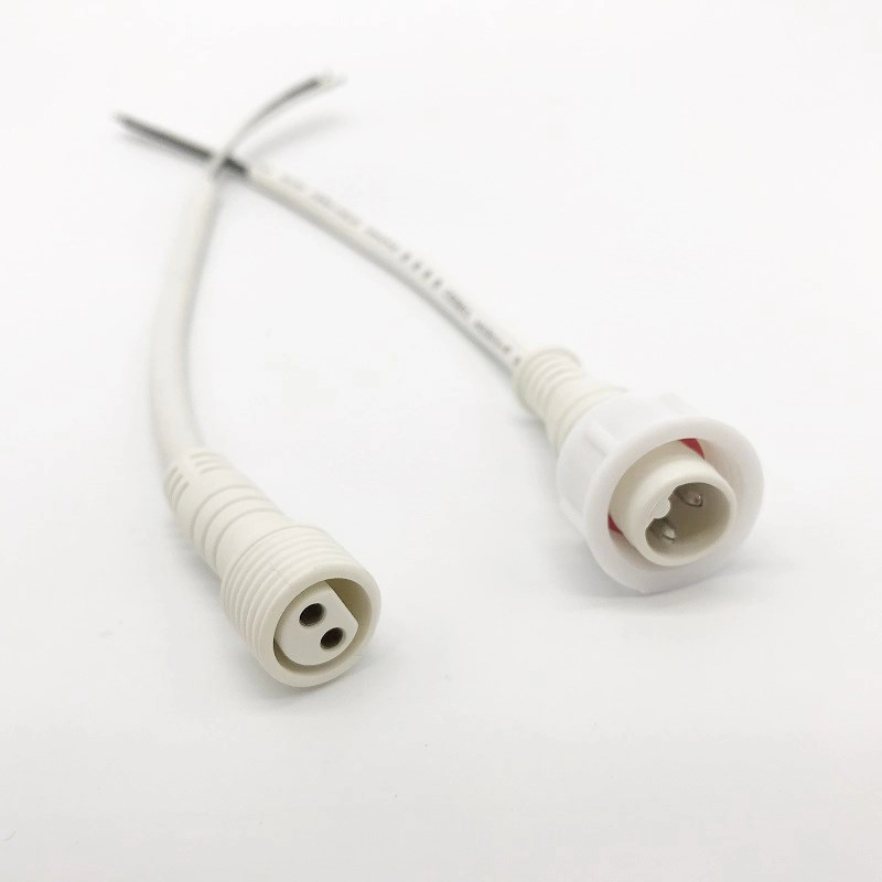Molded Cable Assemblies Waterproof Plug 2 Pin IP67