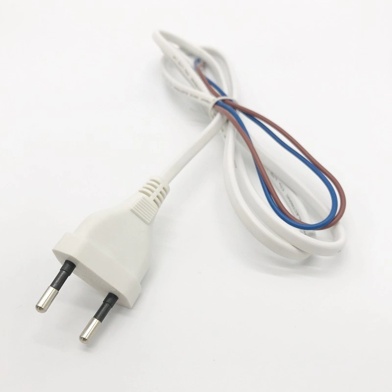 EU 2 pin Plug Power Cable Cord 2.5A 125V