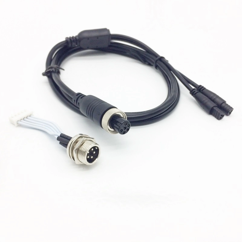 GX16 6PIN Male Female Connector Overmolded Cable Assembly