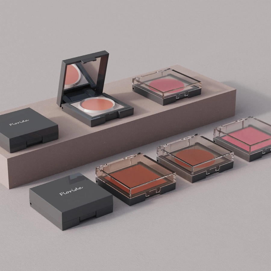 Square Single Well Compact For Blush Eyeshadow Highlight