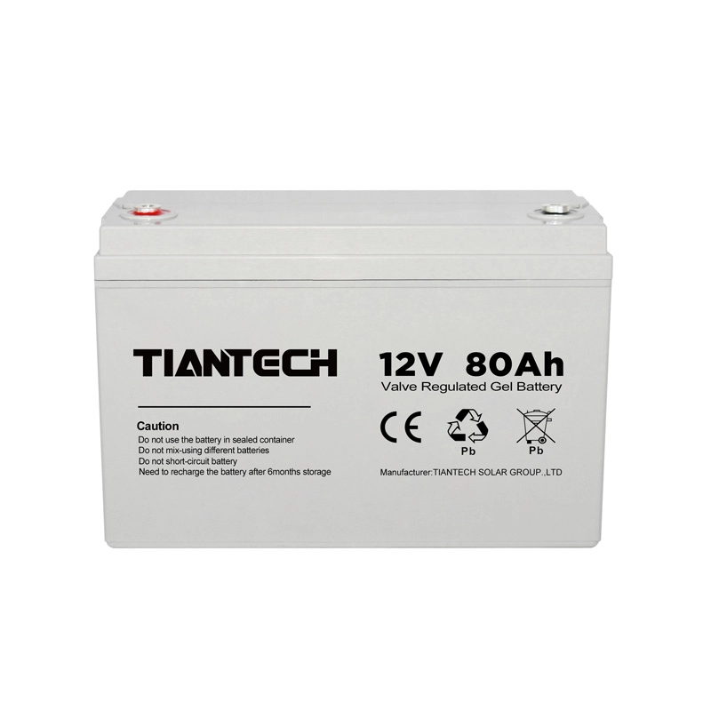 Eco-friendly Deep Cycle Rechargeable Lead Acid Battery 80Ah