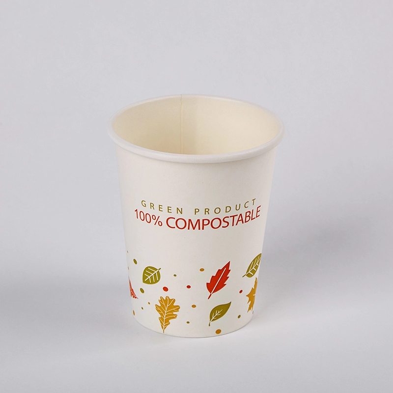 Eco Friendly Compostable Disposable PLA Coffee Paper Cups