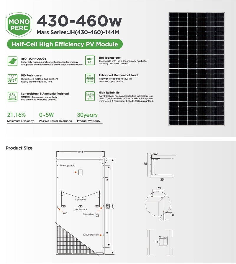 460W Solar panel