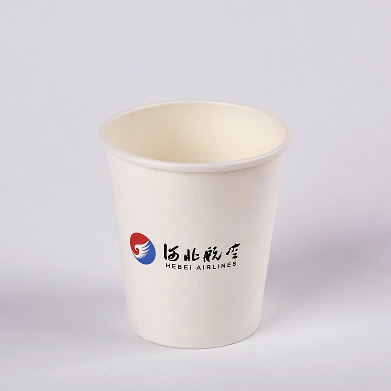 Custom Logo Printed Eco Friendly Disposable Airline Hot Drinks Paper Cup