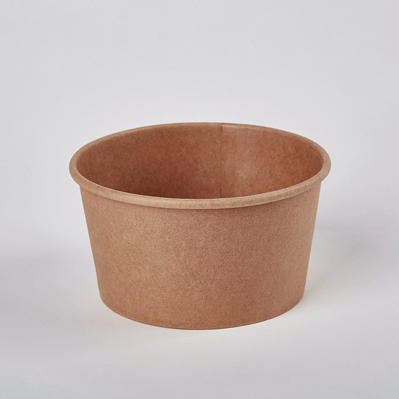 Microwaveable & Ovenable Takeaway Disposable PET Coating Paper Bowl