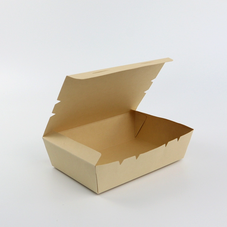 Disposable Kraft Bamboo Paper Lunch Box