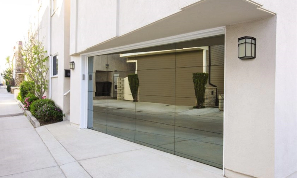 LD-GS04 Frameless mirror glass garage door