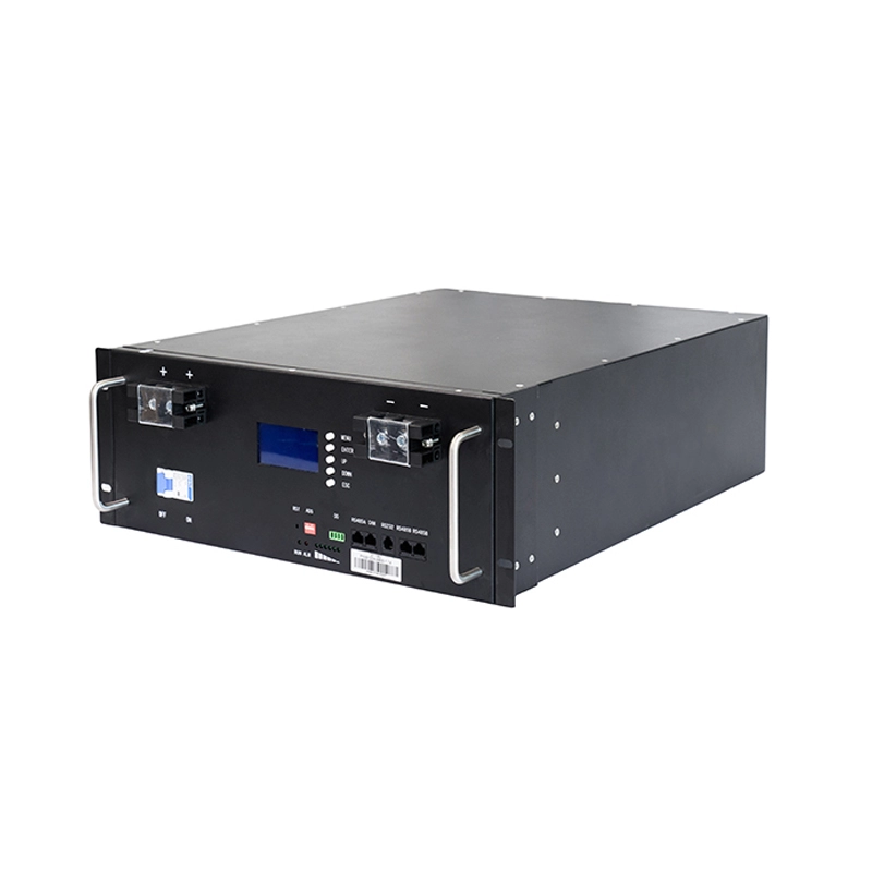 48V 100AH Rack-mounted Black  Lithium-ion Battery For Home