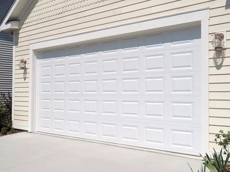 LD-SS04 Traditional White Color Steel Garage Door