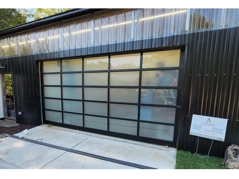LD-GS02 Frosted Privacy glass garage door