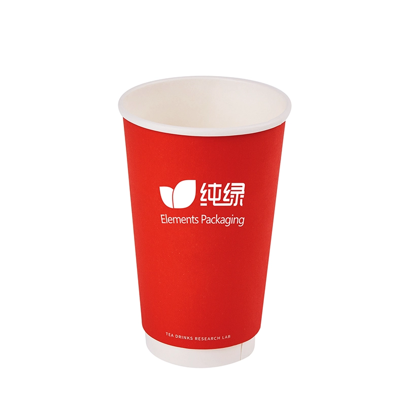 Custom Logo Takeaway Disposable Smooth Double Wall Paper Cup
