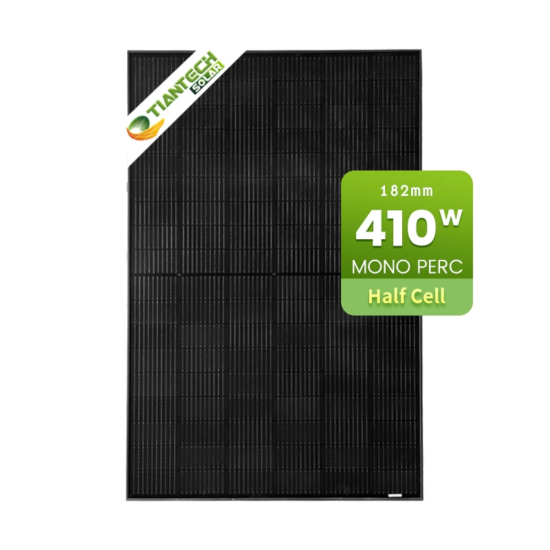 410 Watt All Black Solar Panel Monocrystalline Silicon Half Cell PV Module for All Solar Power System