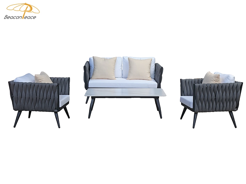 Sectional Outdoor Patio Rope Weaving Sofa Set