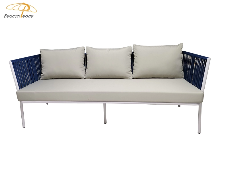 Patio Modern Outdoor Aluminum Rope Sofa Set