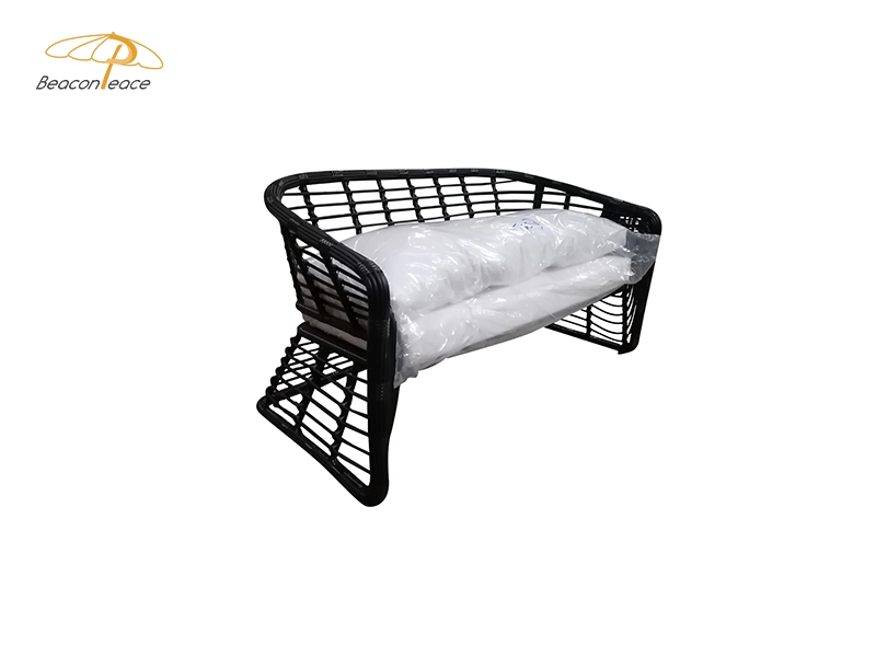 Outdoor Rattan Sofa Furniture Wicker Aluminum Patio Conversation Set