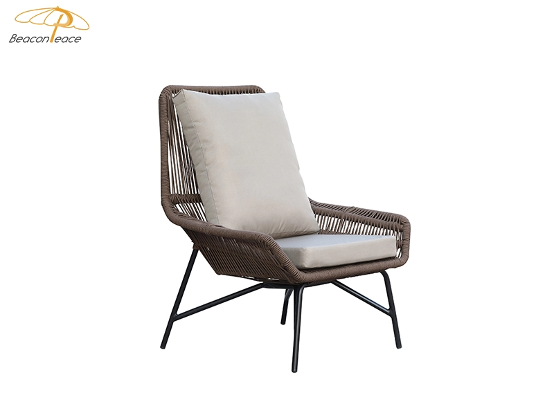 Durable Outdoor Modern Aluminum Rope Lounge chair