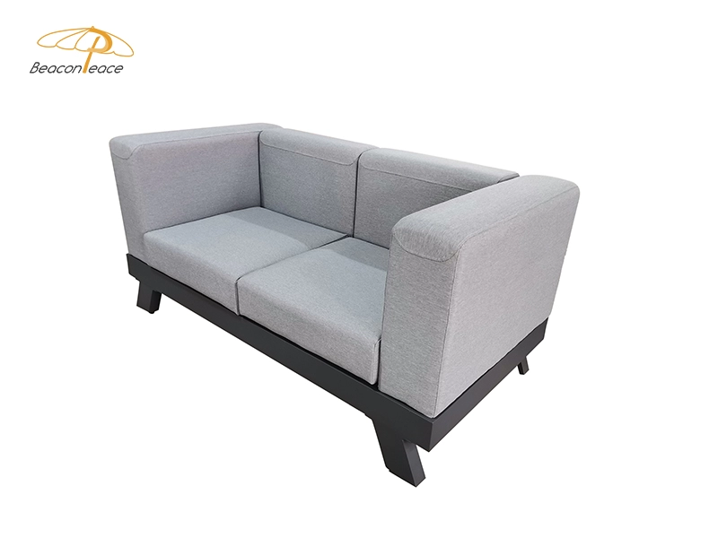Patio Garden Outdoor Luxury Aluminum Fabric Sofa Set