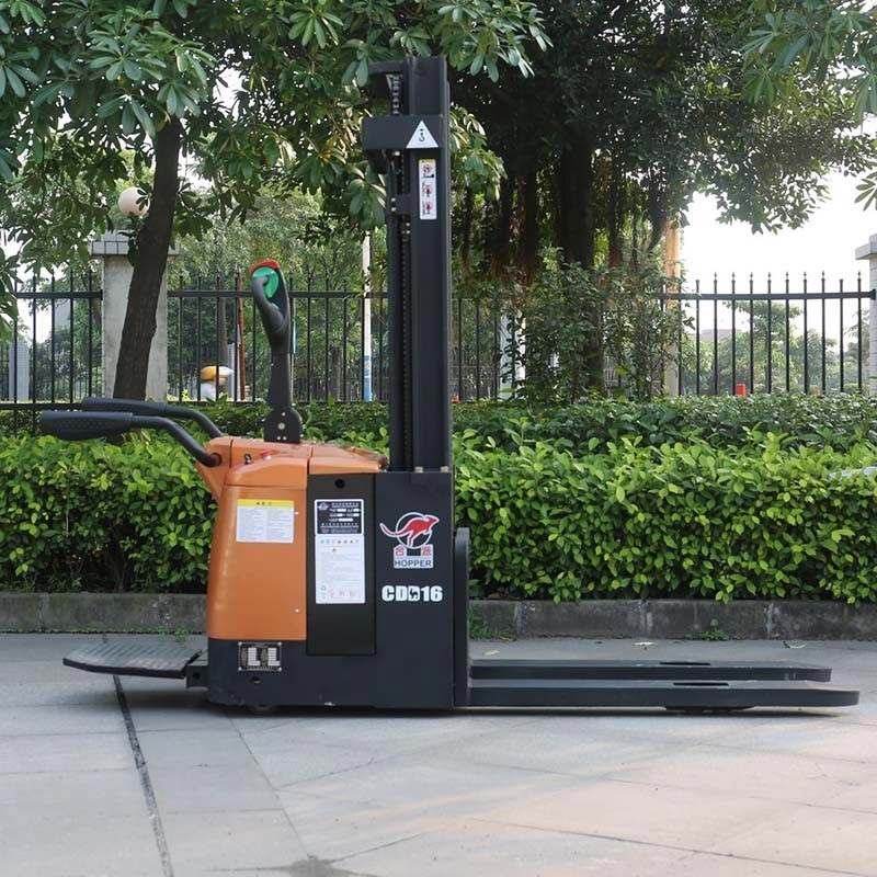 1.5T-2.0T Stand-on Full Electric Pallet Stacker CDD16