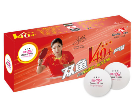 Best Quality Double Fish V40+ Volant 3 Stars Table Tennis Ball