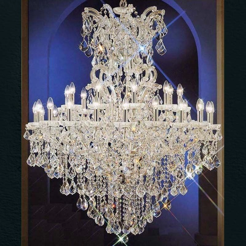 Chrome customization large k9 crystal maria chandelier