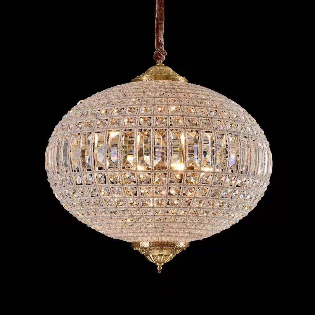 60cm Gold empire crystal ball chandelier