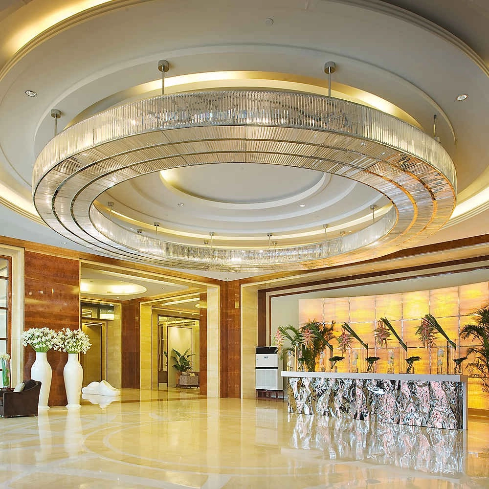 Big round crystal chandelier for five star hotel