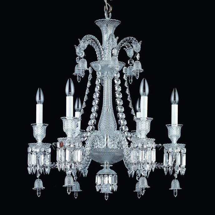 Small 6 lights baccarat crystal chandelier for villa