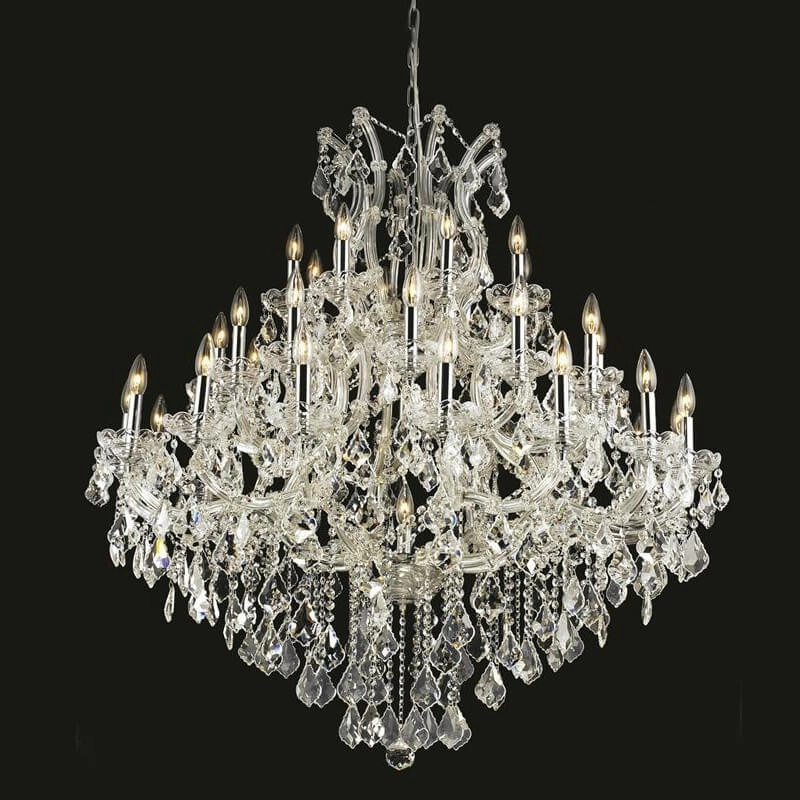 Chrome maria theresa chandelier for living room