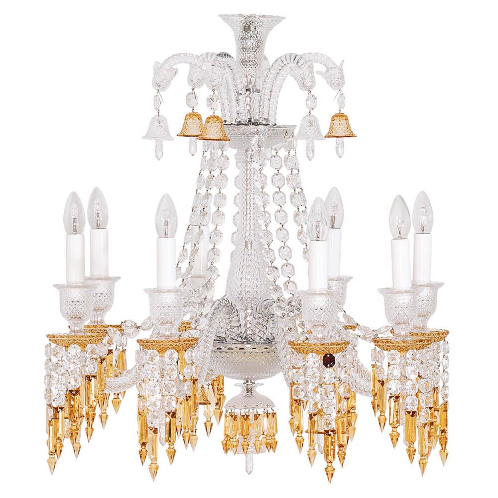 Small  8 lights Zenith  baccarat chandelier replica for entrance