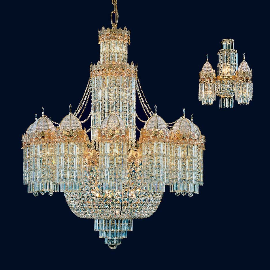 Extra large golden  mosque chandelier