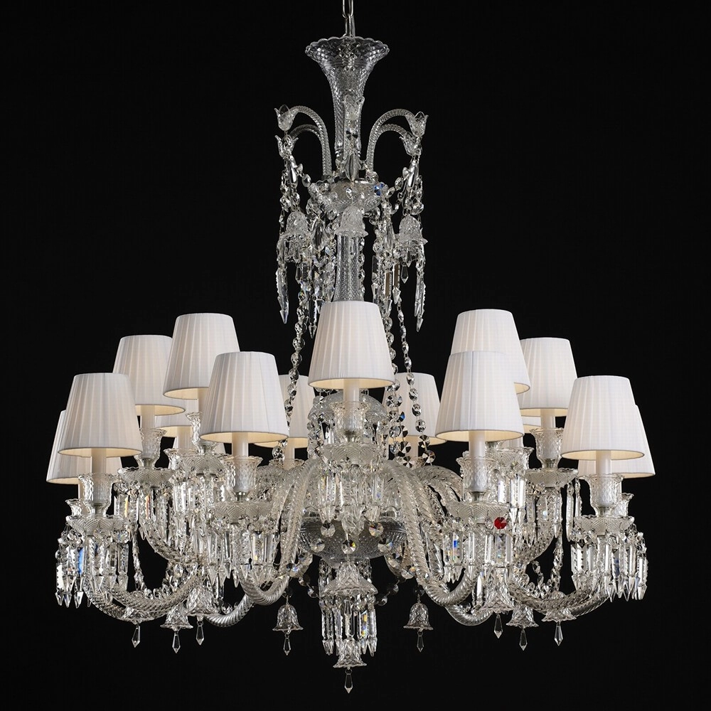 18 lights baccarat crystal chandelirer for living room for villa