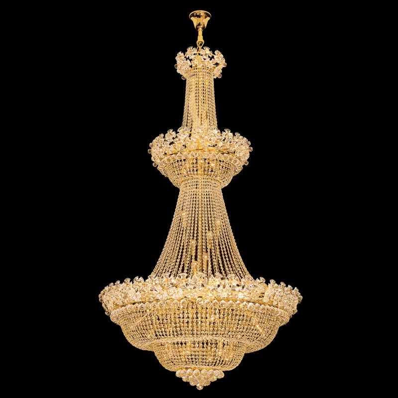 Long slim design empire crystal chandelier