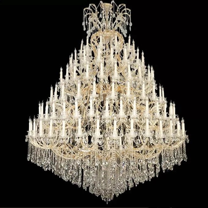 77" 6 layers crystal chandeliers for luxury palace