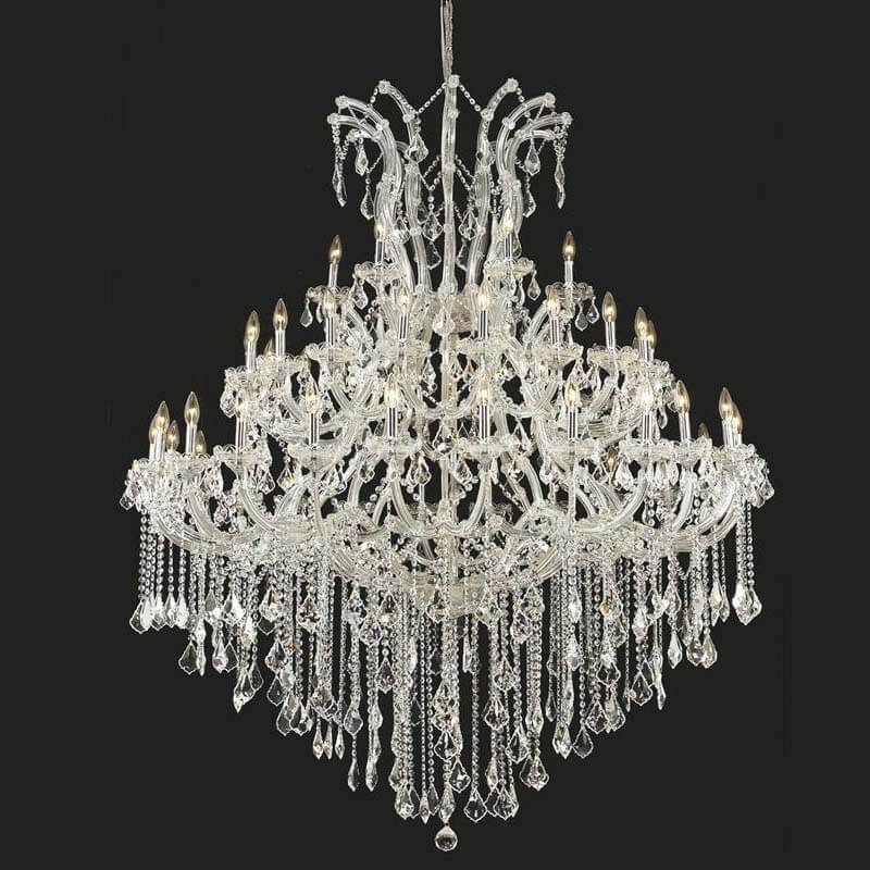 40 lights chrome maria theresa luxury chandelier